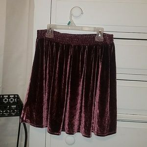 Urban outfitters velvet skirt